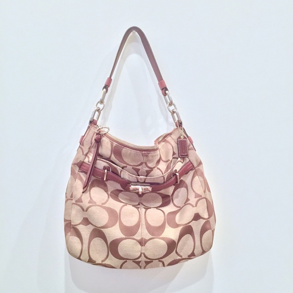 Coach Handbags - Coach Signature Canvas Satchel Tote